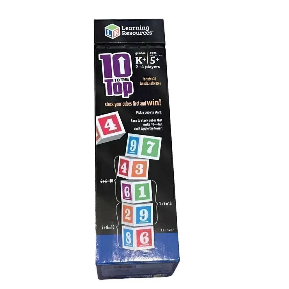 LEARNING RESOURCES 10 to the Top 30 Soft Blocks Stacking Addition Game - Picture 3 of 6